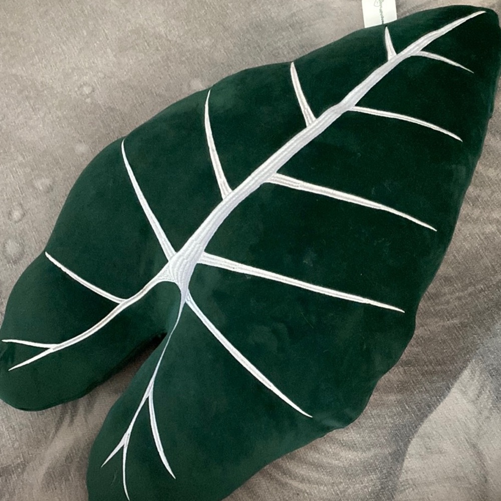 🌟CLEARANCED🌟Green Philosophy Co Leaf-Shaped Pillow